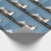 Leuchtturm mit Wellen-Packpapier Geschenkpapier (Ecke)