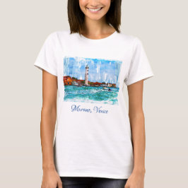 Leuchtturm Murano, Venedig, Italien. T-Shirt