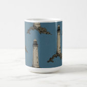 Leuchtturm-Muster im Vintage-Stil Kaffeetasse (Mittel)