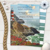 Leuchtturm nach Hochzeit Einladung