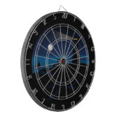 Leuchtturm - Nacht Dartscheibe (Vorderseite Links)