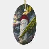 Leuchtturm nachts Key West, Florida Keramik Ornament (Rechts)