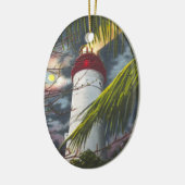 Leuchtturm nachts Key West, Florida Keramik Ornament (Links)