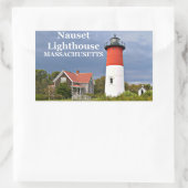 Leuchtturm Nauset, Cape Cod, Massachusetts-Aufkleb Rechteckiger Aufkleber (Tasche)