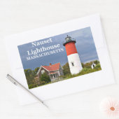 Leuchtturm Nauset, Cape Cod, Massachusetts-Aufkleb Rechteckiger Aufkleber (Umschlag)