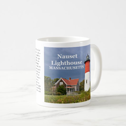 Leuchtturm Nauset, Cape Cod, Massachusetts Tasse (VorderseiteRechts)