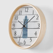 Leuchtturm Nautical Blue Shiplap Rustikale Dekorat Uhr (Winkel)