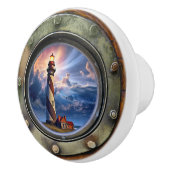 Leuchtturm Nautical Porthole Drawer Knobs Keramikknauf (Rechts)
