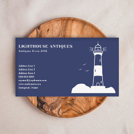 Leuchtturm - Navy Blue Business Card Visitenkarte