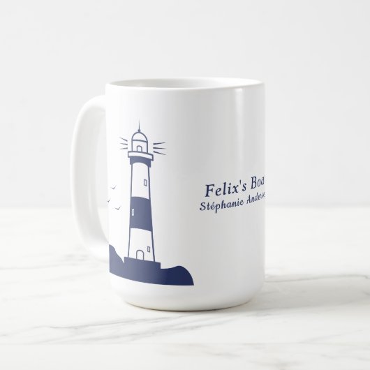 Leuchtturm Navy Blue Kaffeetasse (Vorderseite Links)