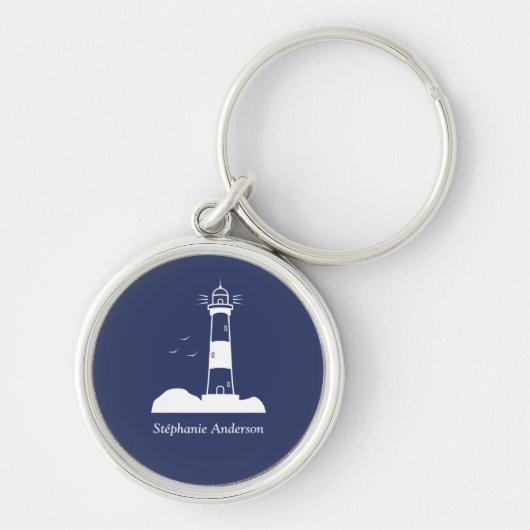 Leuchtturm Navy Blue Schlüsselanhänger (Vorne)