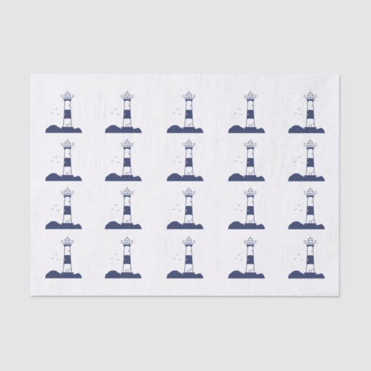 Leuchtturm Navy Blue Seidenpapier (Vorderseite)