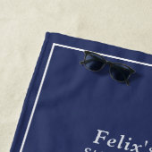 Leuchtturm Navy Blue Strandtuch (Beispiel)