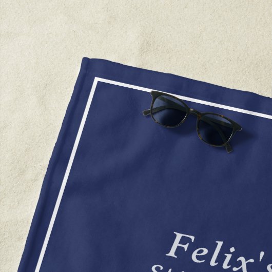 Leuchtturm Navy Blue Strandtuch (Beispiel)