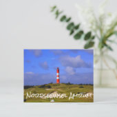 Leuchtturm, Nordseeinsel Amrum Postkarte (Stehend Vorderseite)