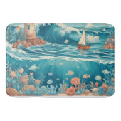 Leuchtturm & Ocean Dreamscape Badematte (Vorderseite)