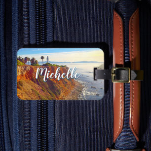 Leuchtturm Ocean Foto Individuelle Name CA Vacatio Gepäckanhänger