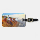 Leuchtturm Ocean Foto Individuelle Name CA Vacatio Gepäckanhänger (Vorderseite horizontal)