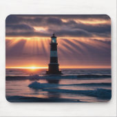 Leuchtturm Ocean Sunset Mousepad (Vorne)