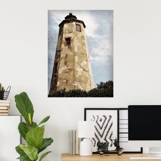 Leuchtturm "Old Baldy" Poster (Heimbüro)