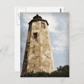 Leuchtturm "Old Baldy" Postkarte (Vorne/Hinten)