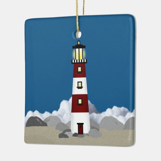 Leuchtturm Ornament (Links)