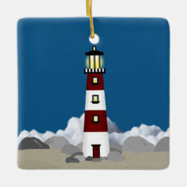 Leuchtturm Ornament