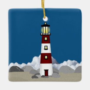 Leuchtturm Ornament