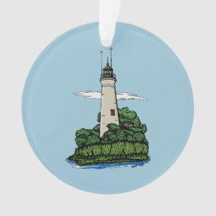 Leuchtturm Ornament