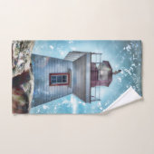 Leuchtturm Ozean Blue Nautical Rustic Coasta Badhandtuch Set (Handtuch)