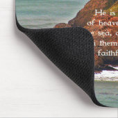Leuchtturm Ozean Christliche Kreation Mousepad (Ecke)