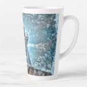 Leuchtturm Ozean Nautical Blue Rustic Coasta Milchtasse (Rechts)