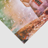 Leuchtturm Ozean Nautical Rustic Küstenstruktur Seidenpapier (Ausschnitt)