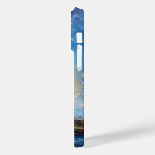 Leuchtturm Ozean Sonnenuntergang Malerei Case-Mate iPhone Hülle (Rückseite / Links)