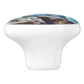 Leuchtturm Ozean Türkise Blue Nautical Coasta Keramikknauf (Seitenansicht)