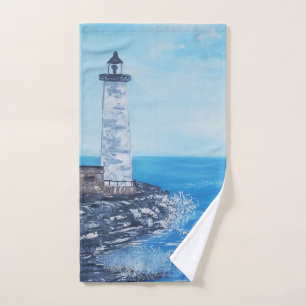 Leuchtturm Ozeanszene Handtuch