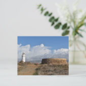Leuchtturm Paphos, Zypern Postkarte (Stehend Vorderseite)