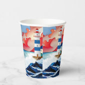 Leuchtturm Pappbecher (Rechts)