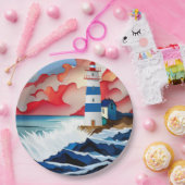 Leuchtturm Pappteller (Party)