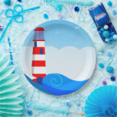Leuchtturm-Pappteller Pappteller (Party)