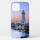 Leuchtturm Pastel Sunset Rocky Beach Foto Case-Mate iPhone Hülle (Rückseite)