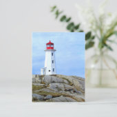 Leuchtturm,Peggy's Cove,NS Postkarte (Stehend Vorderseite)