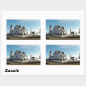 Leuchtturm Pemaquid Point 11 Rechteckiger Aufkleber (Blatt)