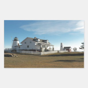 Leuchtturm Pemaquid Point 11 Rechteckiger Aufkleber