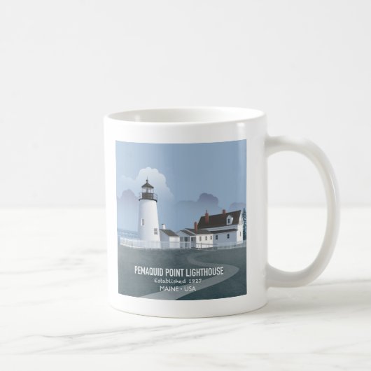 Leuchtturm Pemaquid Point Kaffeetasse (Rechts)