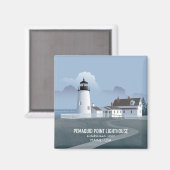 Leuchtturm Pemaquid Point Magnet (Vorderseite/Rückseite)