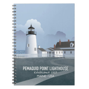 Leuchtturm Pemaquid Point Notizblock