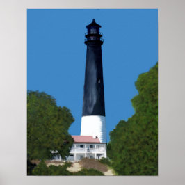 Leuchtturm Pensacola Poster