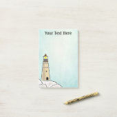 Leuchtturm Personalisiert Post-it Klebezettel (Auf Schreibtisch)