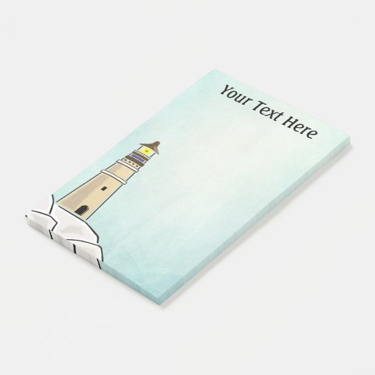 Leuchtturm Personalisiert Post-it Klebezettel (angewinkelt)